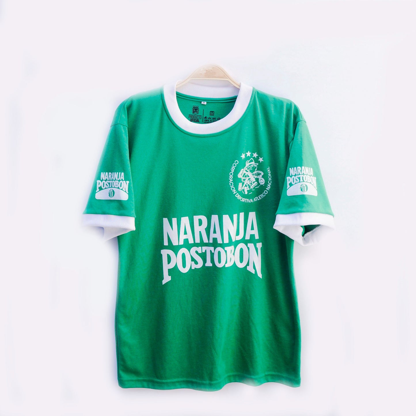 Camiseta Atlético Nacional Naranja Postobon Verde